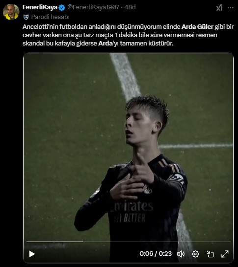 carlo ancelottiye tepkiler cig gibi konu arda guler 6 2k8VT7C7