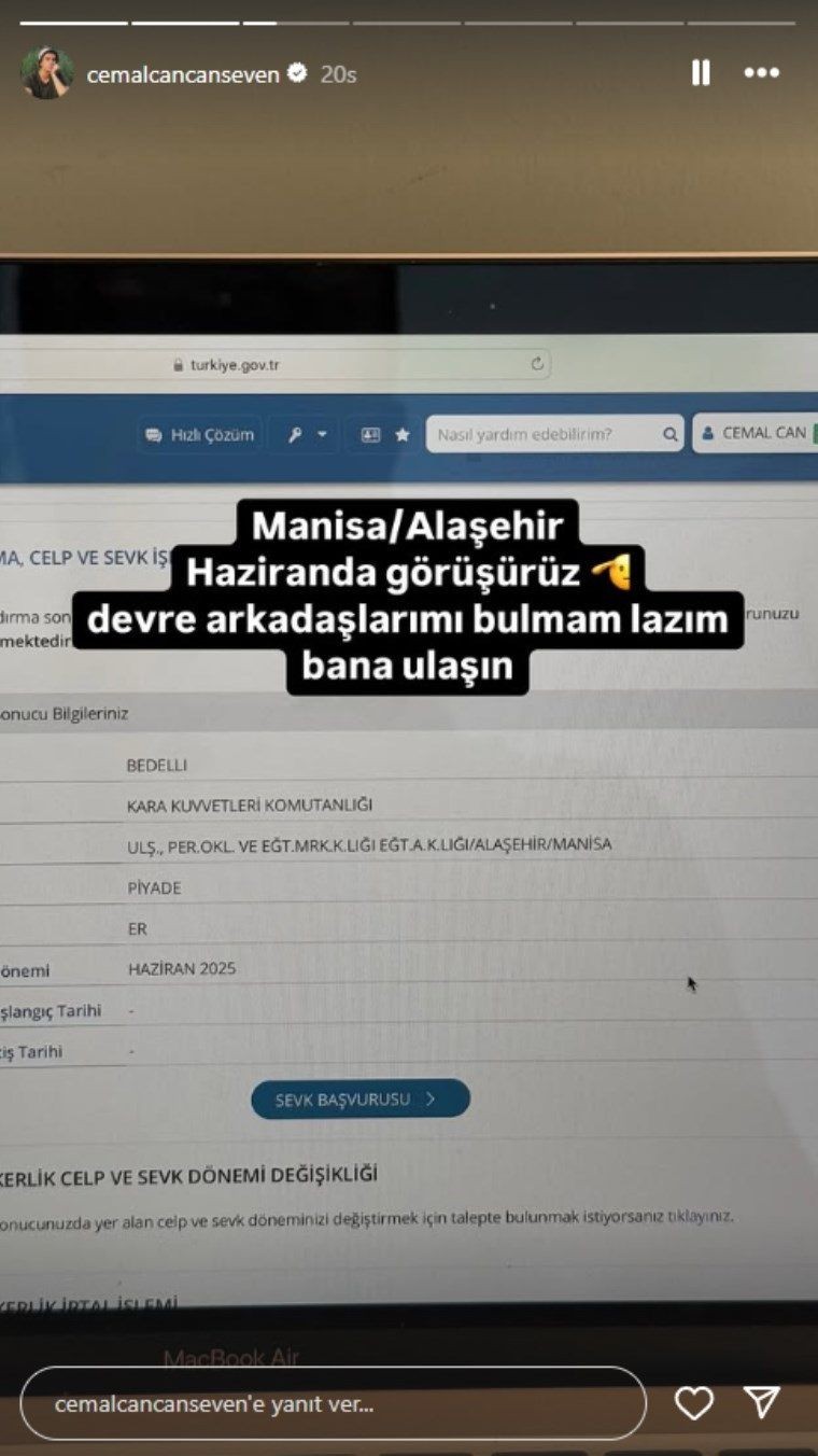 cemal can canseven asker oluyor nerede yapacak 2 SPrXIgvm