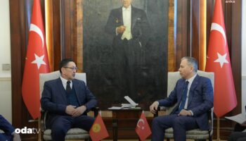 yerlikaya kirgizistan acil durumlar bakani boobek azhikeev ile gorustu RYEGHR4l