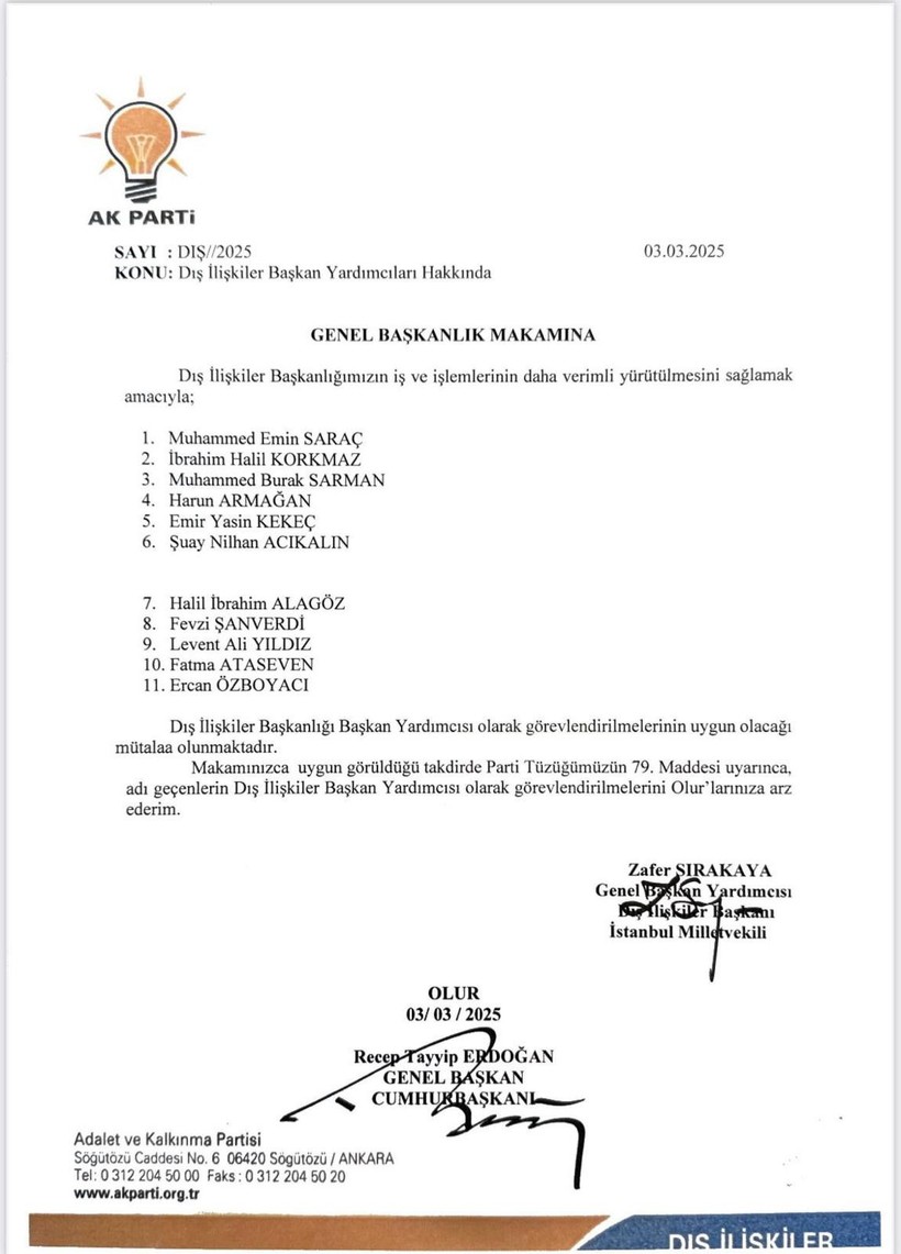 akp dis iliskiler baskanligina yeni atamalar 0 DyaL6p8b