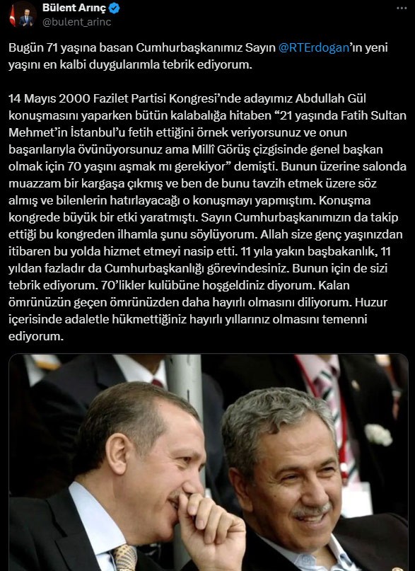 arinc erdoganin dogum gununu boyle kutladi70likler kulubune hos geldiniz 0 nYbsmbEJ