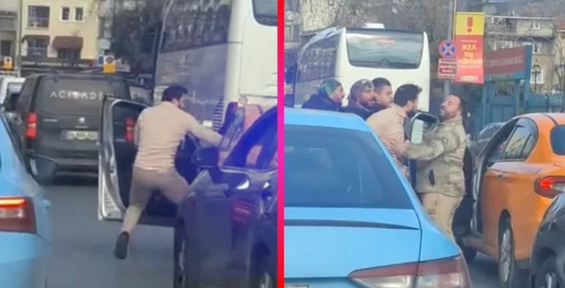 bir gunde iki trafik kavgasi biri tukurdu biri yakasina yapisti 0 Fb9VQMu7