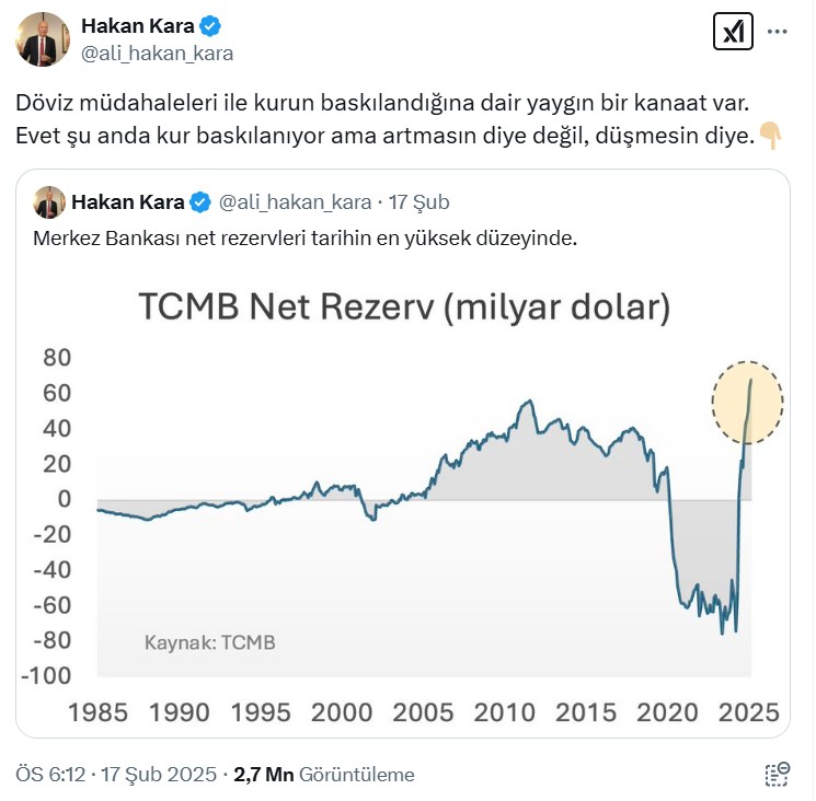 doviz rezervleri tarihin en yuksek seviyesinde 0 rsDObzXG