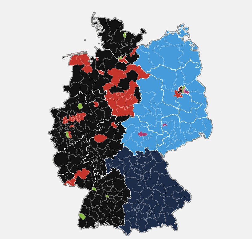 dunku secimlerin analizi 1949 haritasiyla neredeyse ayni yeniden dogu bati almanyasi afd ve sol parti rVjagCkc