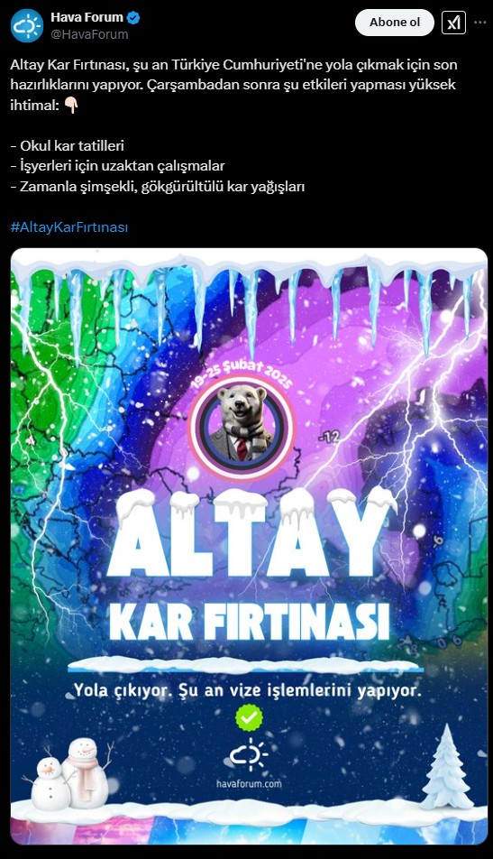 hava tahmini cilginligi 10 santim de var bir metre de 5