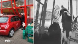 istanbulda kontrolden cikan otomobil markete girdi PstzEAm4