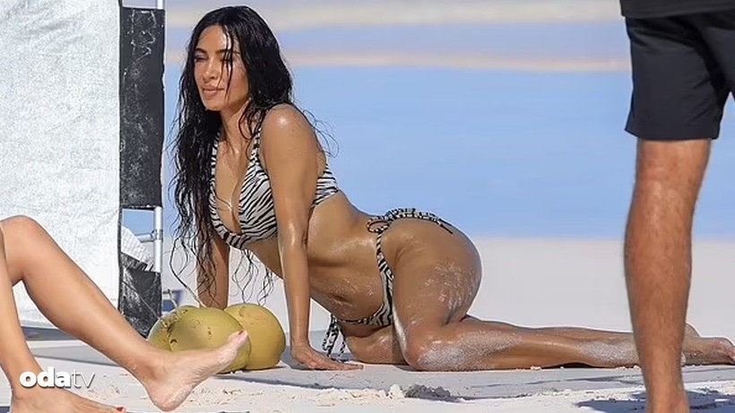 kim kardashianin katildigi bikinili fotograf cekiminde gergin anlar yasandi 3 78L8j6cI