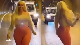 konak tuneline cikip seyir halindeki trafikte dans etti karar aciklandi UEG4JNQA