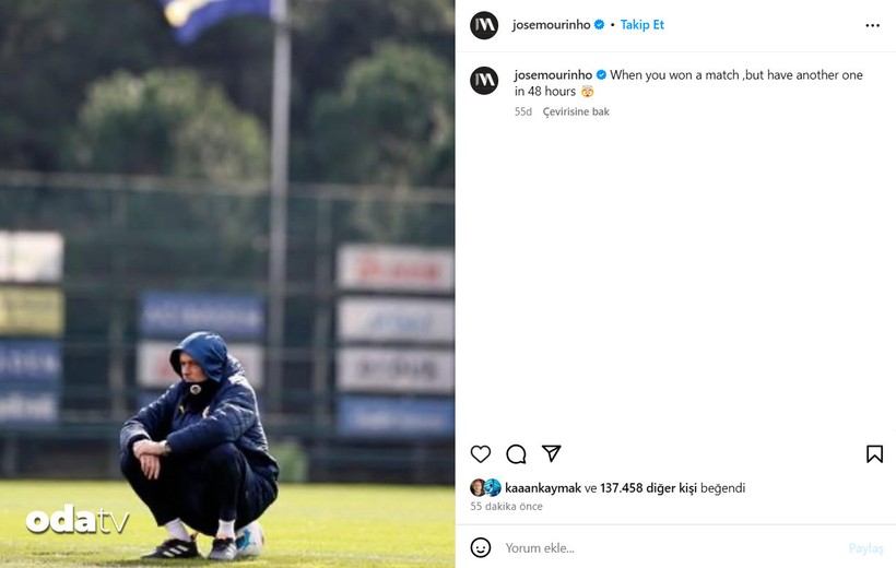 mourinho yogun fiksture sosyal medyada tepki gosterdi 0 3MrvU1pf