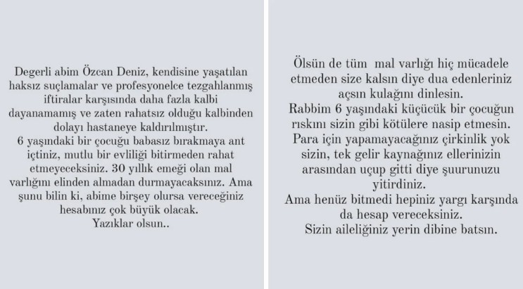 ozcan deniz hastanelik oldu samar dadgardan zehir zemberek aciklama geldi 4 eP9GzqY2
