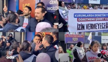 ozel okul onunde ogretmene siddet eylemi QKrlPQYV