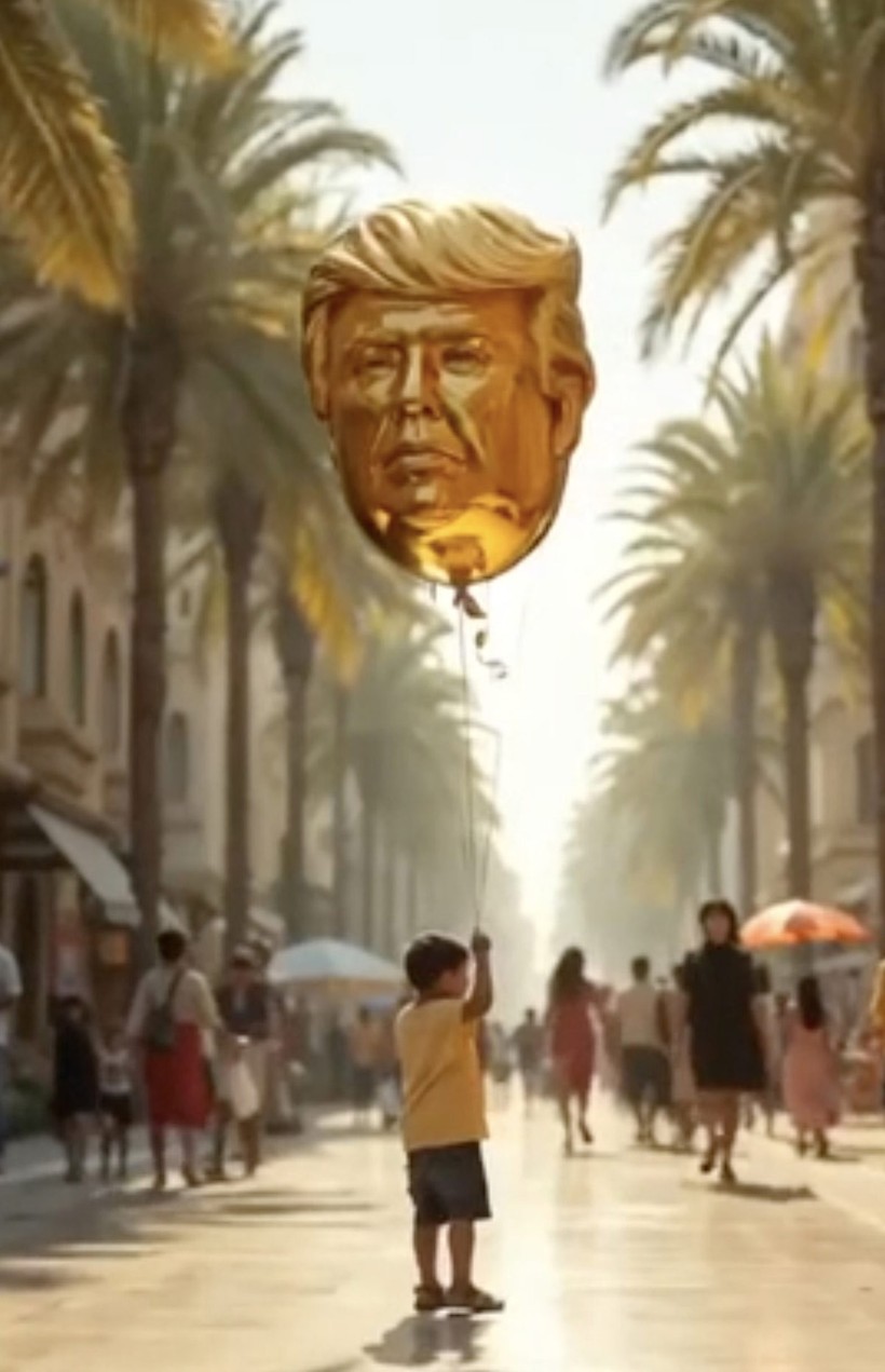 trumptan skandal gazze videosu sakalli dansozler trump heykelleri 3 Siscacc1