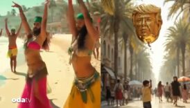 trumptan skandal gazze videosu sakalli dansozler trump heykelleri VMYGLY7w