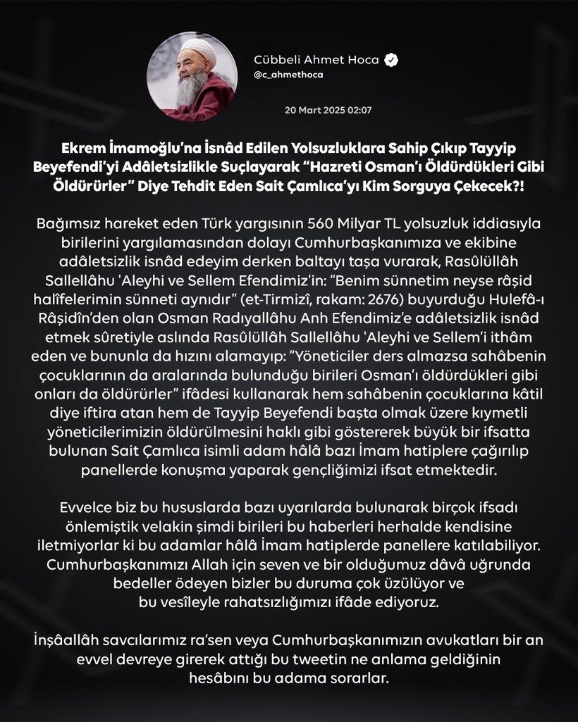 cubbeli ahmet hocadan yaylim atesi camlicadan aninda yanit 1 NkQP6MSz