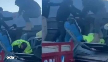 deve guresinde polise tekme atan oc gozaltina alindi qIslVnrK