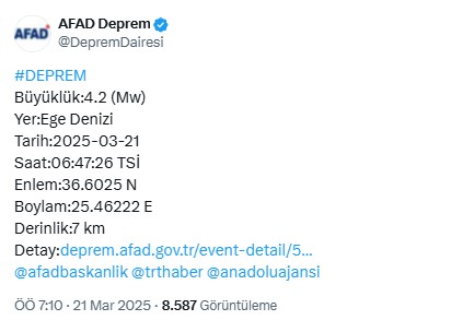 ege denizinde korkutan deprem 0 Q5O8Ja8Y