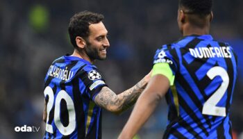 hakan calhanoglu sampiyonlar liginde ilki basardi BuXCGmAM