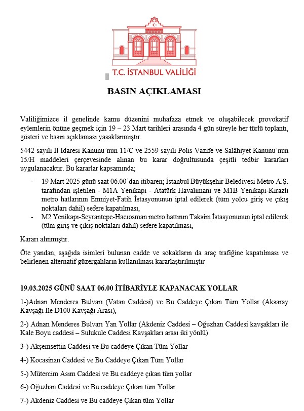 imamogluna operasyon bazi yollar trafige kapatildi 0 3pN8XJaM