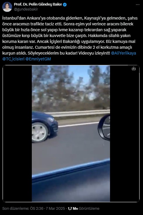 pelin gundes bakir o anlari paylasti otobanda saldiriya ugradik 0 iXtJnUlY