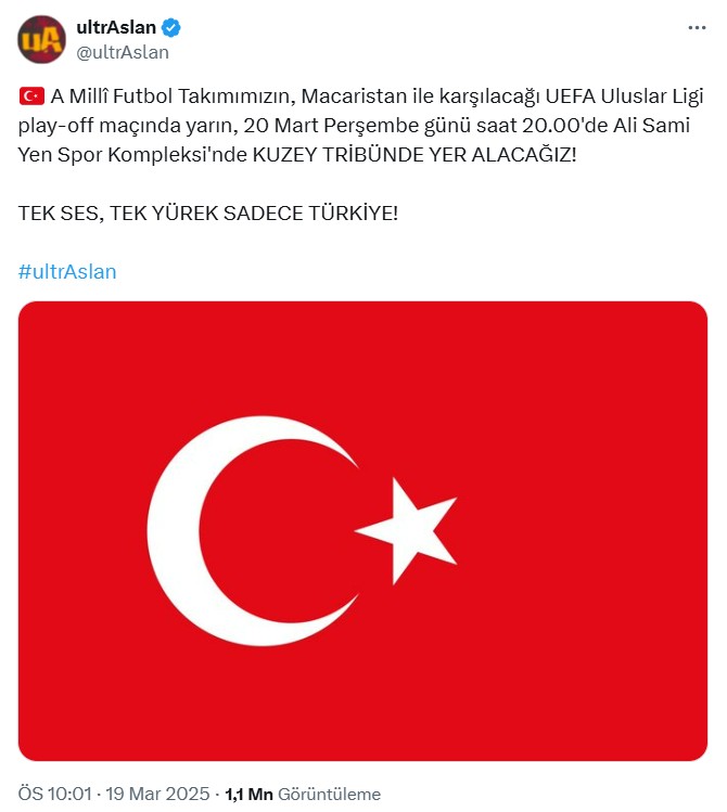 ultraslan taraftari uyardi tribunde baska ses cikmasin 0