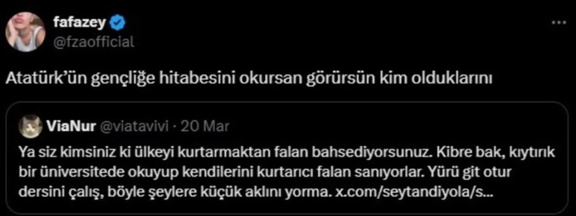 unlu oyuncudan protesto cikisi ataturkun genclige hitabesiyle yanitladi 2 cKQve4XY
