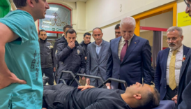 vali gulden protestolarda yaralanan polislere ziyaret hBRmNgaI